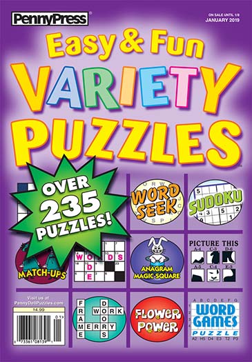 Approved Easy & Fun Variety Puzzles Magazine Subscription