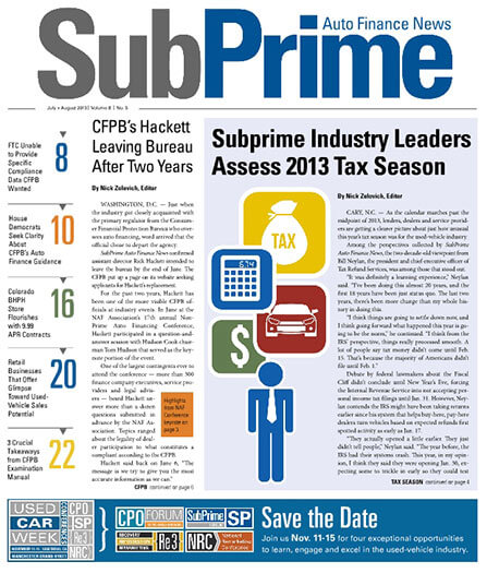 SubPrime Auto Finance News Magazine Subscription
