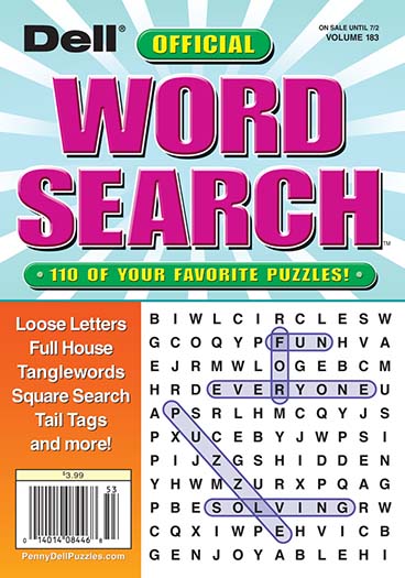 Dell Jumbo Large Print Word Search Magazine Subscription